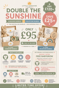 Double The Sunshine Bundle | 16+ Baby Gift Items | Sunshine & Milestone Bundle