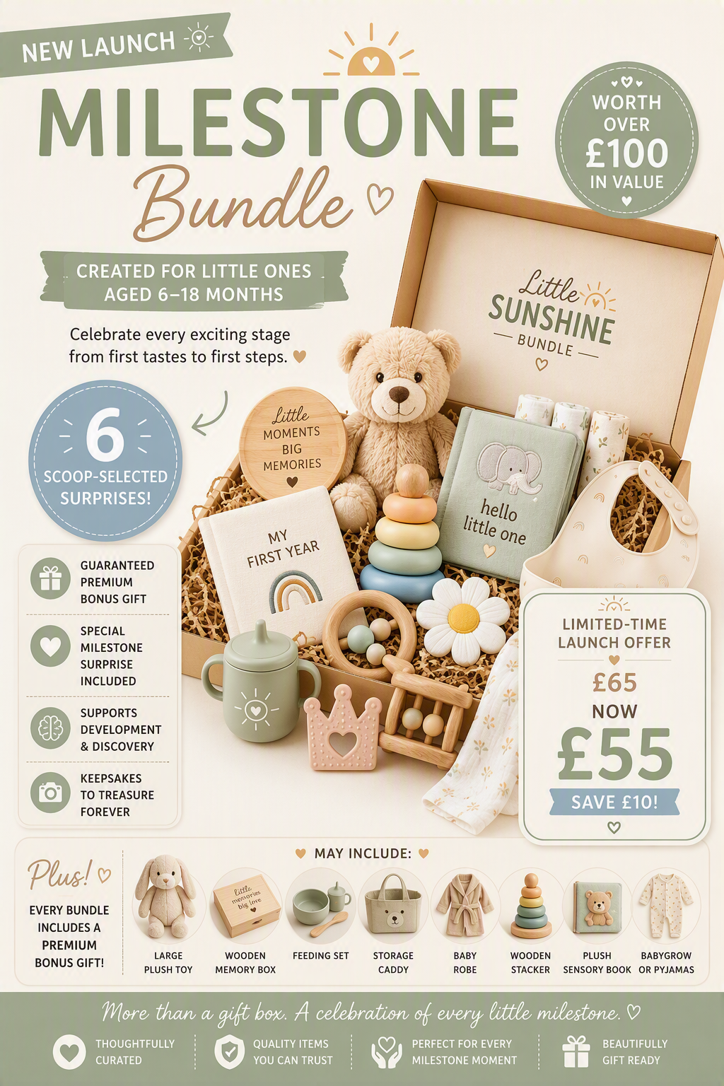 Milestone Bundle | Baby Gift Box for 6-18 Month olds