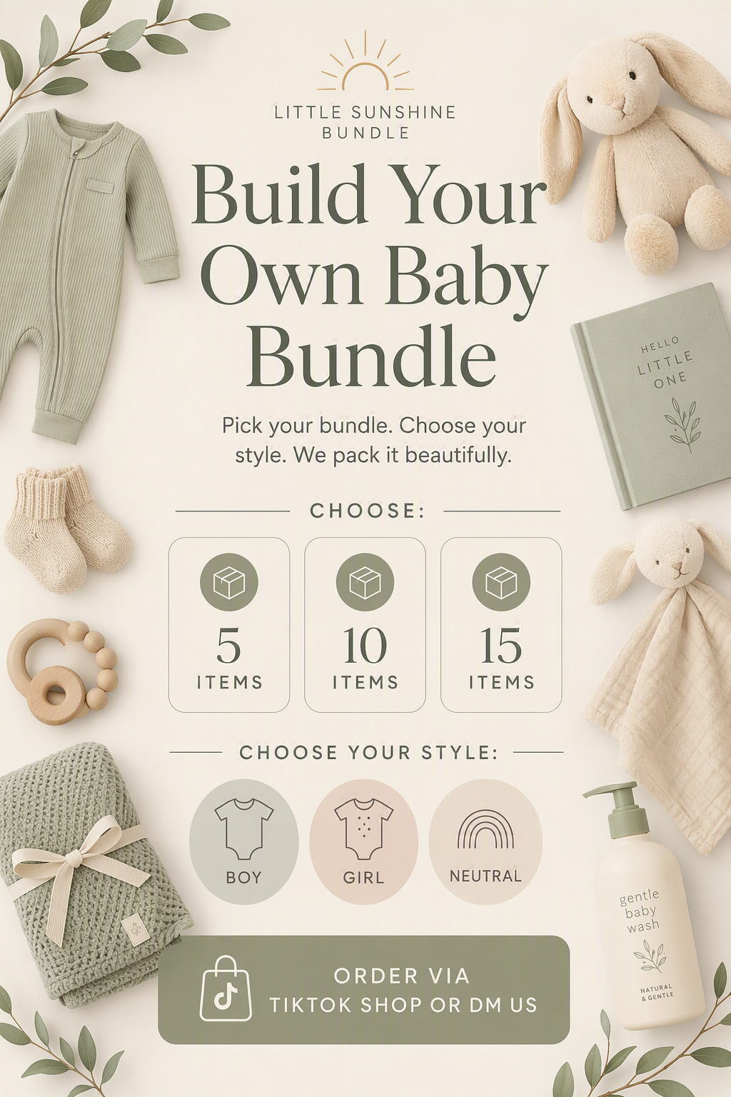 Build Your Own Baby Gift Bundle | 5, 10 or 20 Items